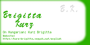 brigitta kurz business card